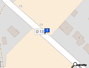 Carte Thenezay Lavage