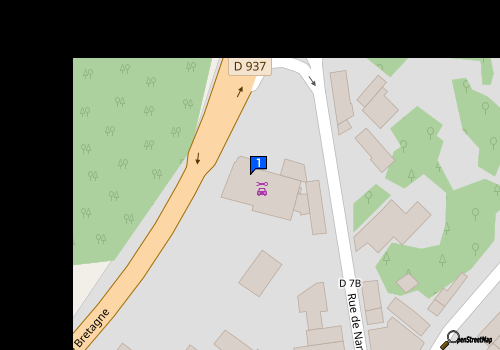 Carte Rocheserviere Automobiles