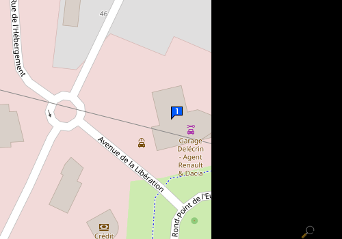 Carte Garage Delecrin