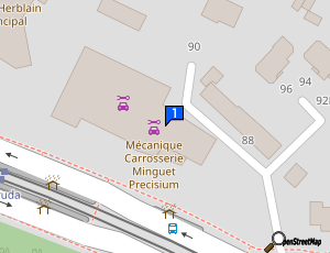 Carte Sarl Carrosserie Minguet