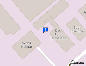 Carte Sarl Dac Auto Carrosserie