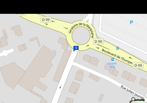Carte Garage Pereon