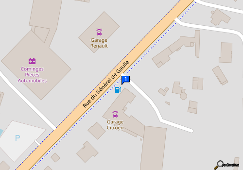 Carte Garage Peu