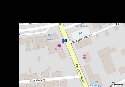 Carte Eurl Garage Jean Moulin