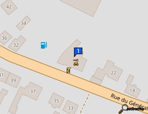 Carte Garage Cogniat