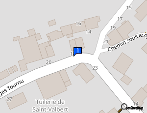 Carte Saint Valbert Automobiles