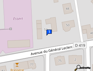 Carte Sarl Espace Lavage Nord Alsace