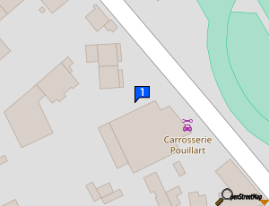 Carte Sarl Carrosserie Pouillart