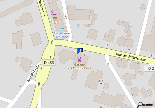 Carte Garage 2g Auto Sos 24 Cernay Depannage