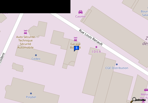 Carte Garage Bouvret