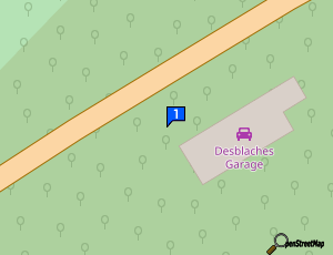Carte Sarl Garage Desblaches