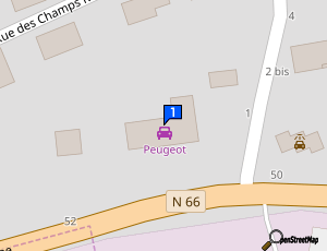 Carte Garage Europe Auto