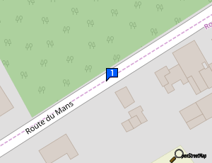 Carte La Suze Automobiles