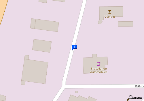 Carte Ploermel Centre Automobiles Eurl