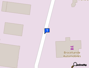 Carte Ploermel Centre Automobiles Eurl