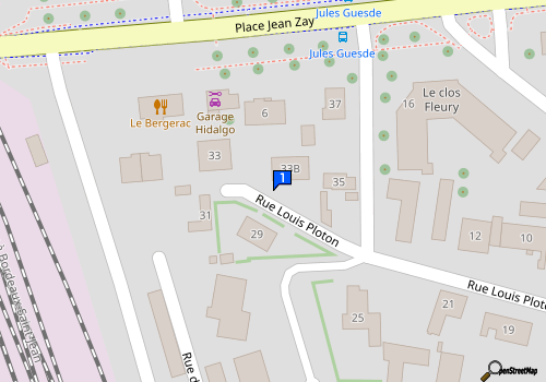 Carte Garage Hidalgo