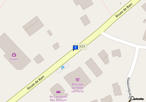 Carte Sarl Garage Brunet Janze