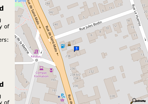Carte Sarl Gehannin