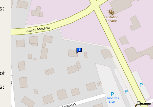 Carte Garage Beausejour