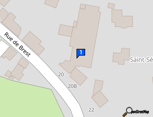 Carte Saint Renan Auto