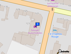 Carte Gouyer Automobiles