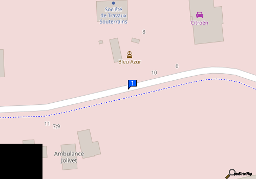 Carte Bleu Azur
