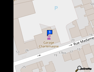 Carte Garage Charlemagne