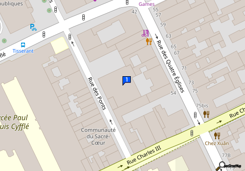 Carte Garage Saint Sebastien
