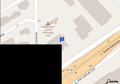 Carte Herisson Ctre Lavage Auto Coignieres