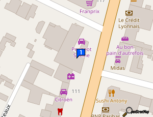 Carte Sireine Auto Antony