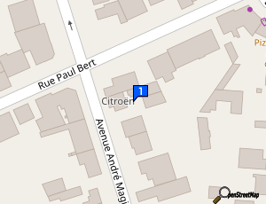 Carte Garage Maginot