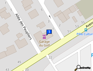 Carte Garage Du Golf