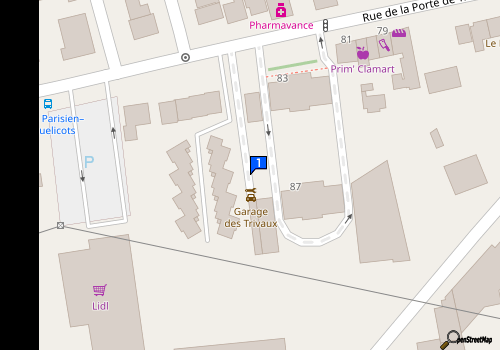 Carte Garage Des Trivaux