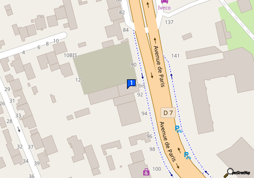Carte Paris Sud Auto N7