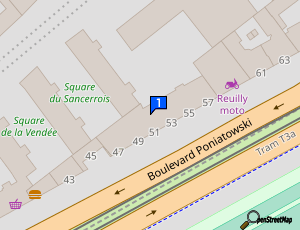 Carte Garage Poniatowski Claude Decaen