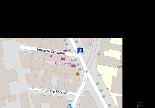 Carte Crozatier Auto Moto Service
