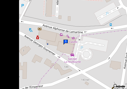 Carte Garage La Feuillaume