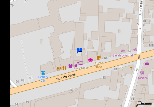 Carte Garage Periph Est