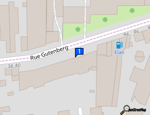 Carte Gutenberg Garage