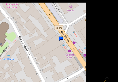 Carte Clichy Auto Services