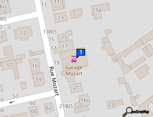 Carte Garage Mozart