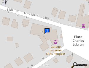 Carte Garage Suzanne