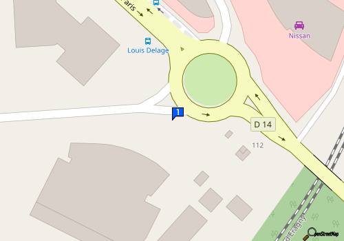 Carte Rousseau Cergy Pontoise