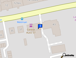 Carte Centre Auto 57