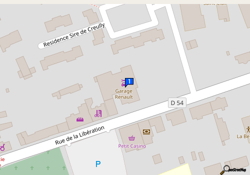 Carte Garage Marie Saint Clair