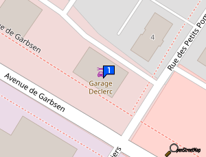 Carte Garage Declerck Automobiles