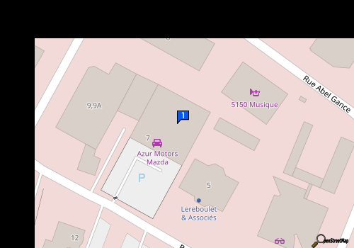Carte Azur Motors