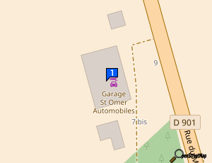 Carte Saint Omer Automobiles